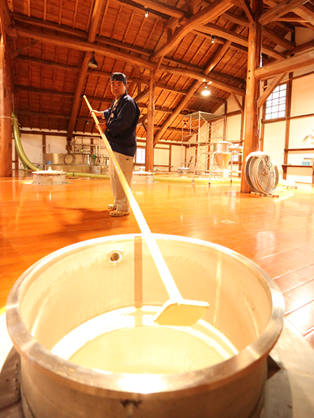 Spring sake brewery