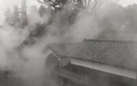 幻想的な景色～雪と蒸気の雲海